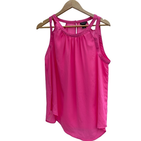 Torrid Pink Sleeveless Blouse, Size 00 - Picture 1 of 4
